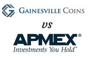 Gainesville Coins vs APMEX 2023